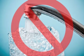 Sospensione erogazione acqua potabile